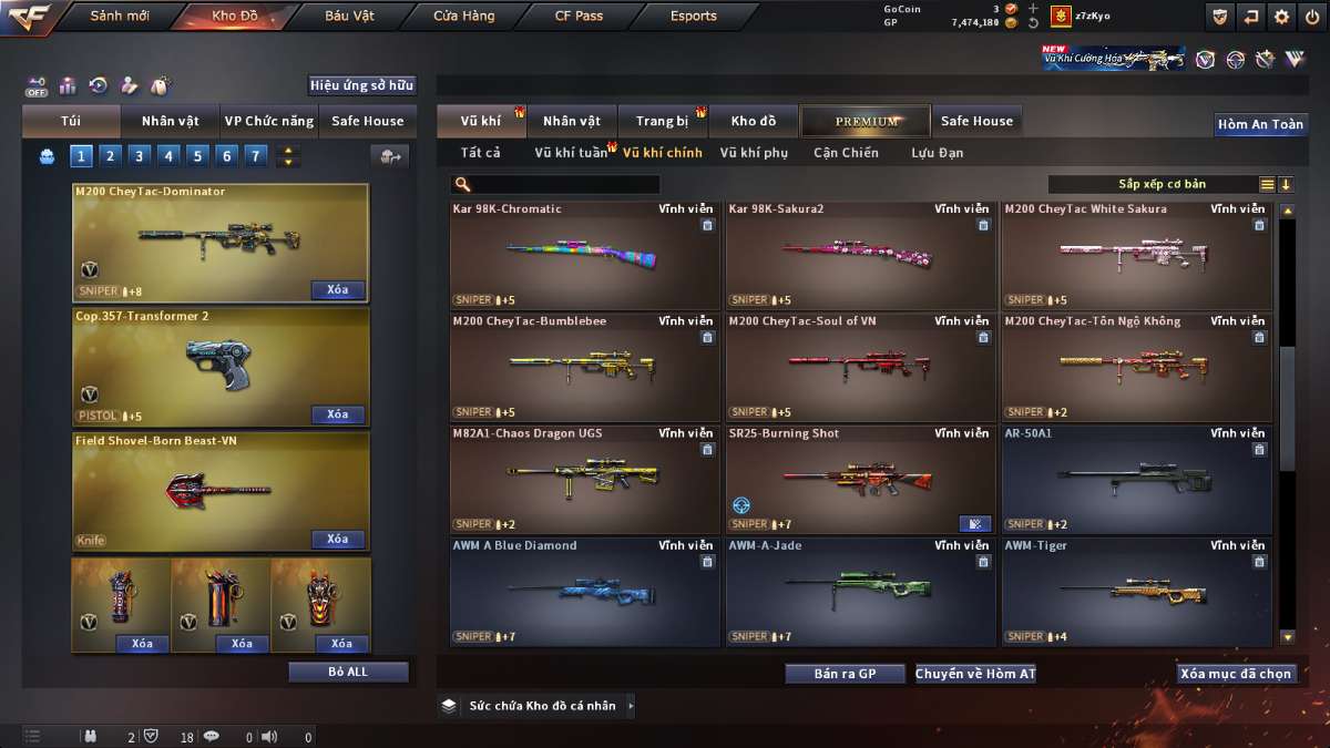 shop acc cf uy tin gia re